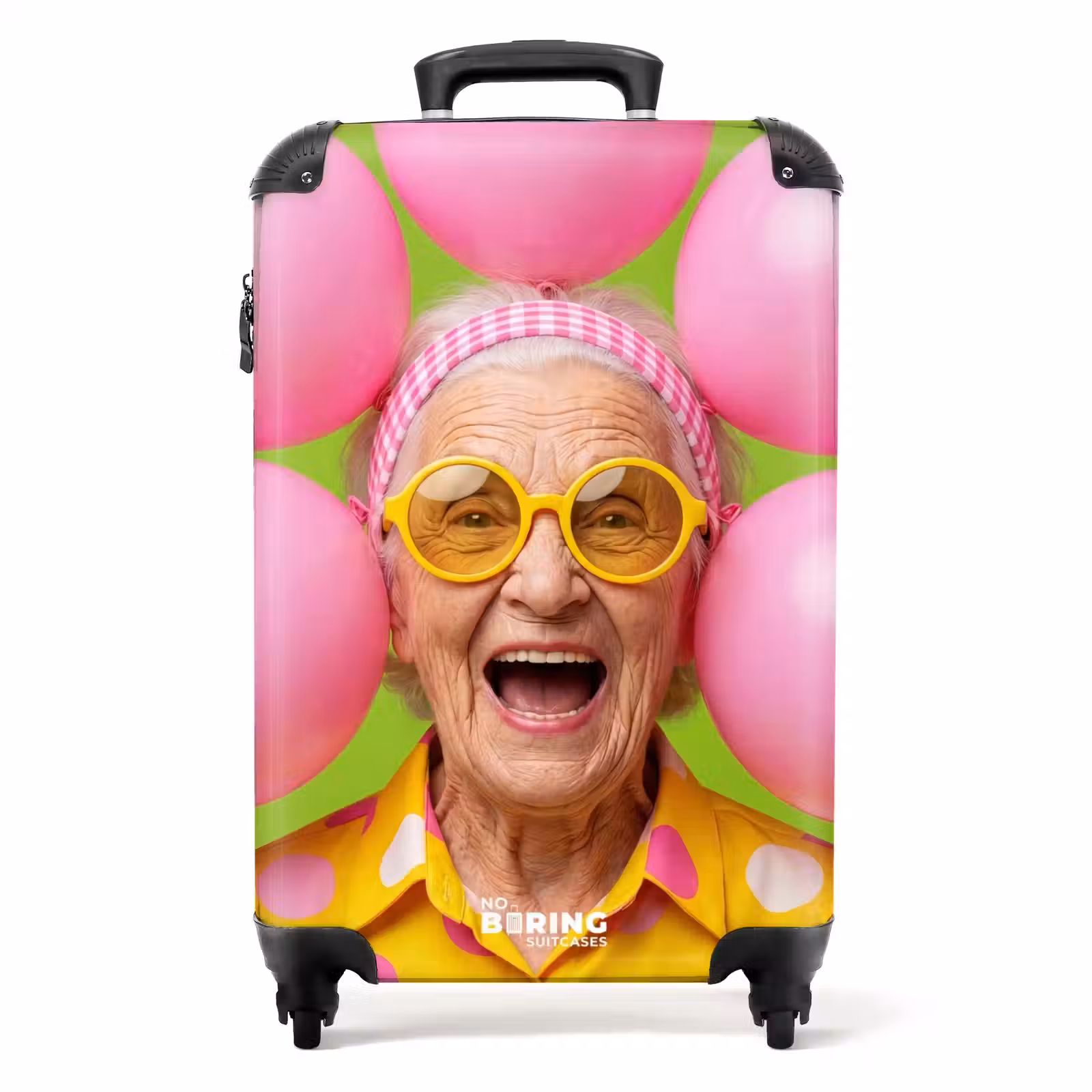 Valise - Personne - Ballons - Fête - Coloré - Rose — 1