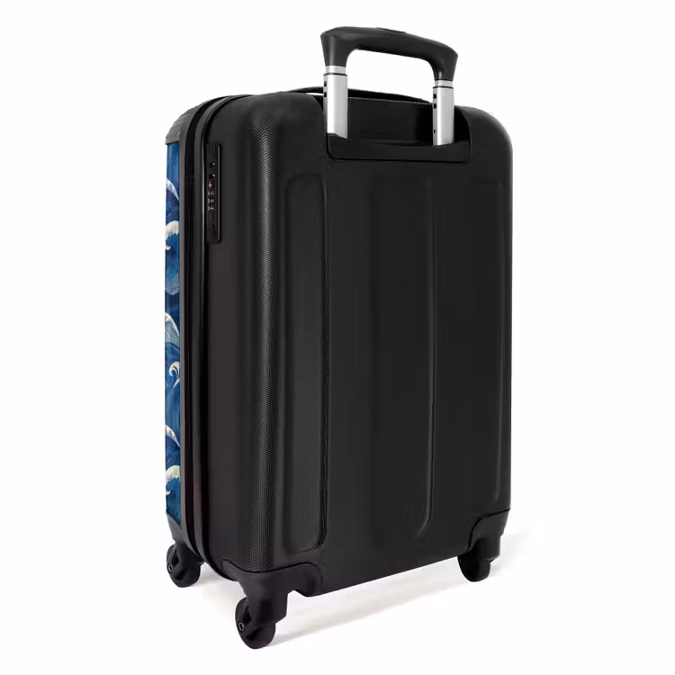 Valise - Japonais - Océan - Vagues - Bleu — 4