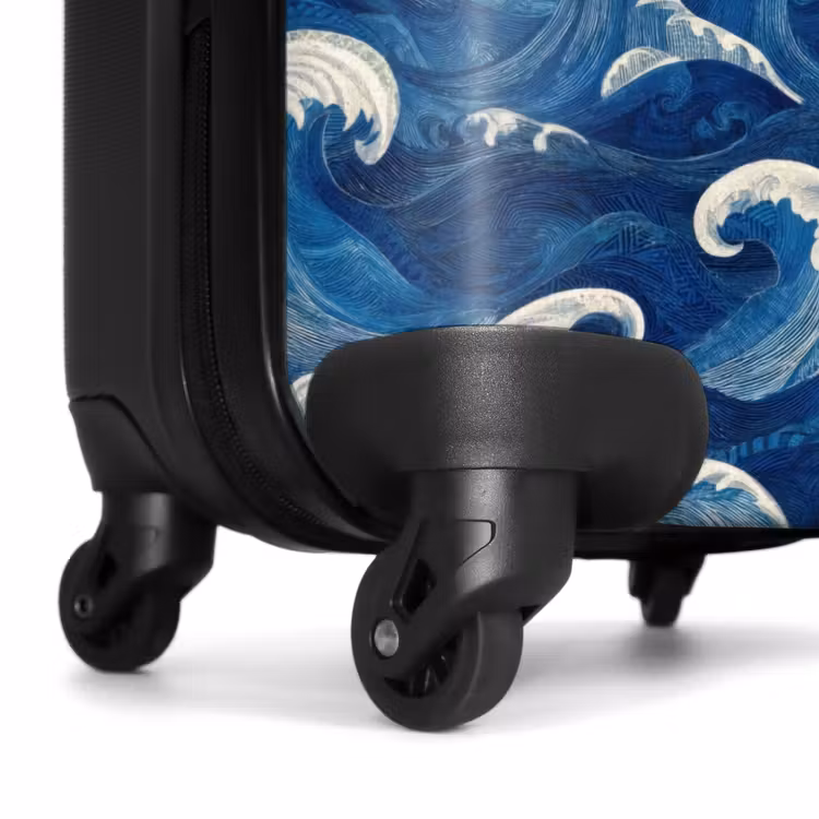 Valise - Japonais - Océan - Vagues - Bleu — 7