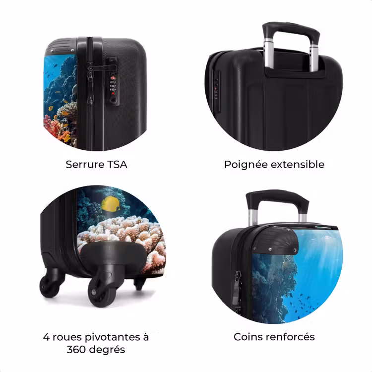 Valise - Mer - Récif corallien - Nature - Dynamique - Bleu — 8