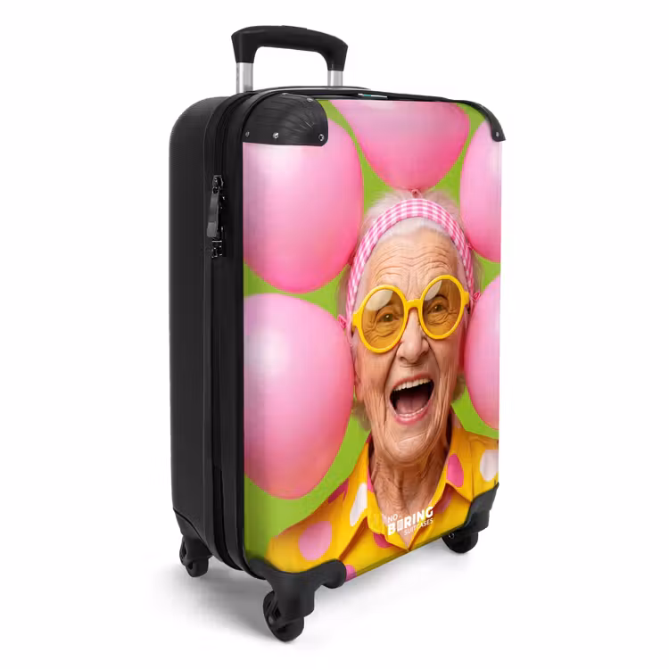 Valise - Personne - Ballons - Fête - Coloré - Rose — 2