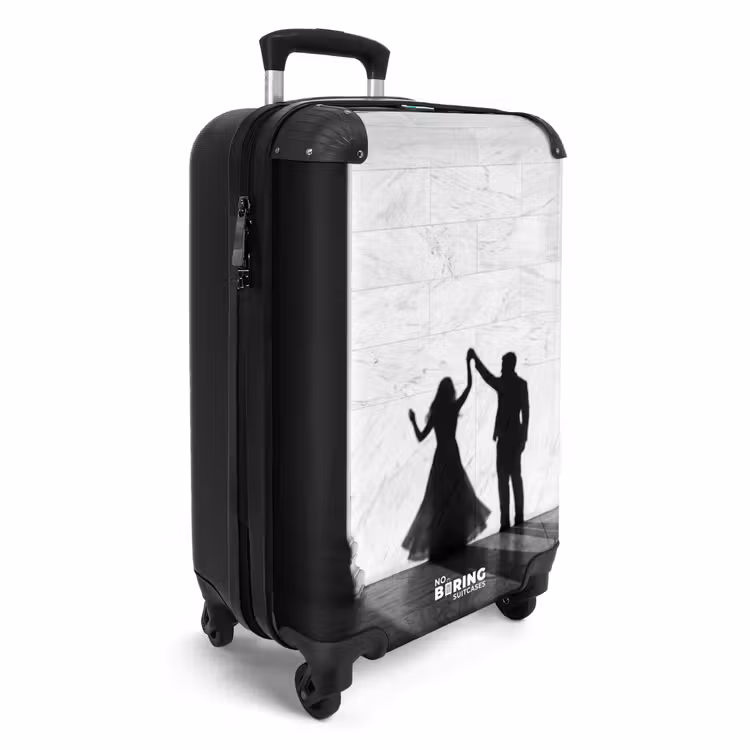 Valise - Personnes - Ombre - Danse - Noir et blanc - Amour — 2