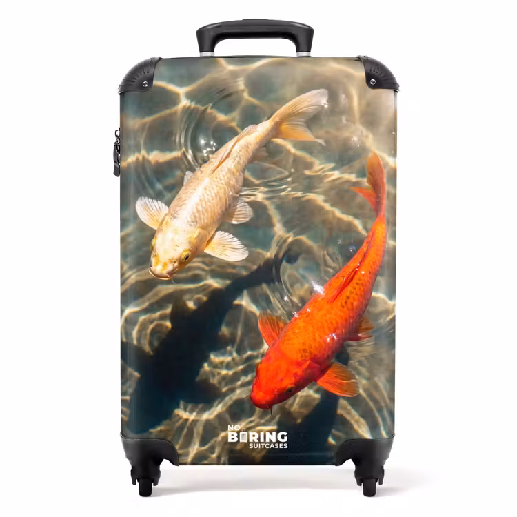 Valise - Poisson - Eau - Animaux - Orange - Or — 1