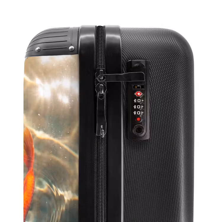 Valise - Poisson - Eau - Animaux - Orange - Or — 6