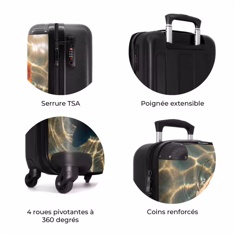 Valise - Poisson - Eau - Animaux - Orange - Or — 8