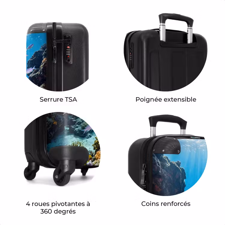 Valise - Poisson - Récif de corail - Sous-marin - Dynamique - Bleu — 8