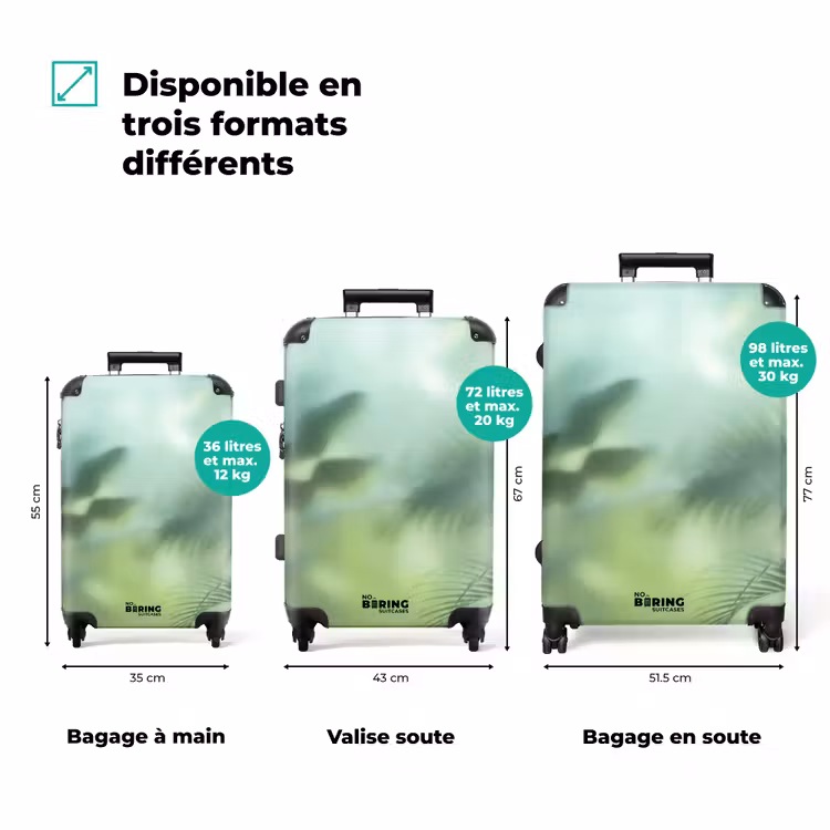 Valise - Nature - Estompé - Vert - Abstrait - Moderne — 3