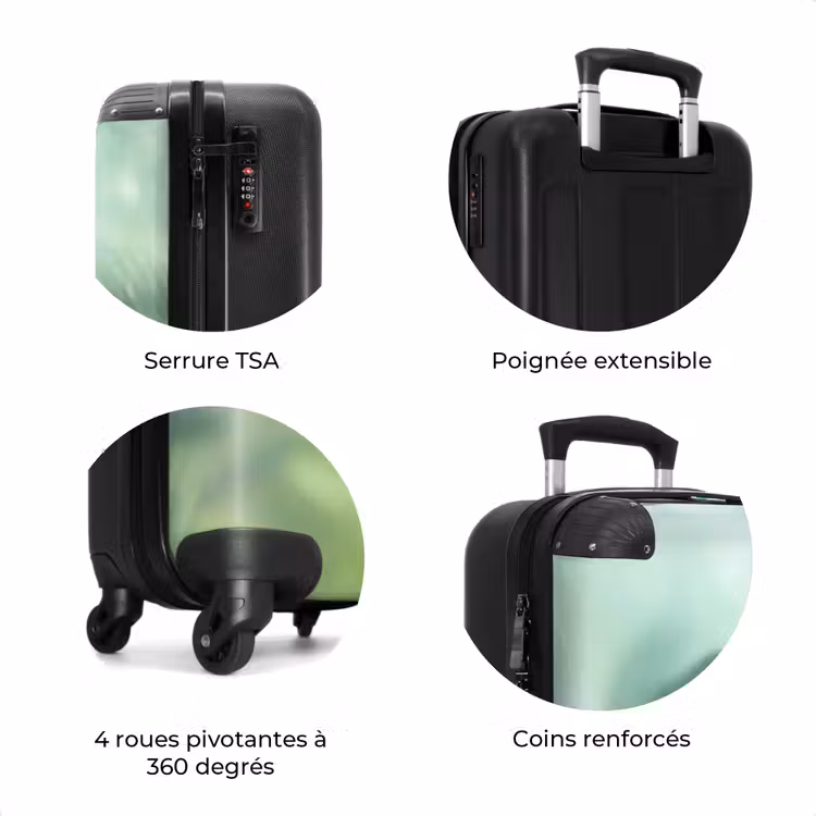 Valise - Nature - Estompé - Vert - Abstrait - Moderne — 8
