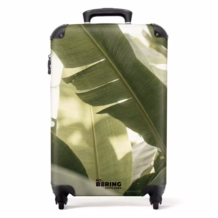 Valise - Nature - Feuilles - Vert - Tropical - Détail — 1