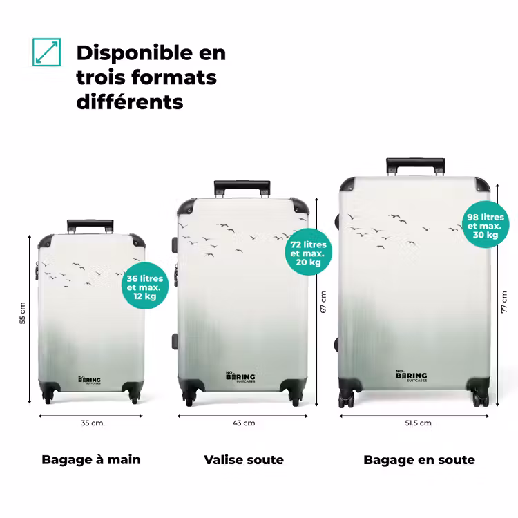 Valise - Oiseau - Vol - Nature - Minimaliste — 3