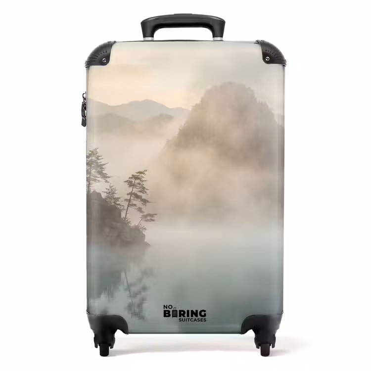 Valise - Paysage - Montagnes - Brouillard - Eau - Nature — 1
