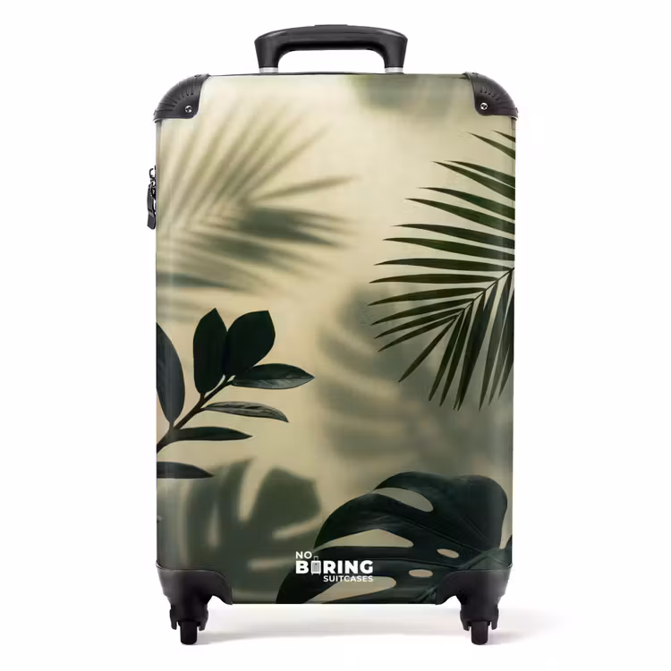Valise - Plantes - Feuilles - Ombres - Vert - Moderne — 1