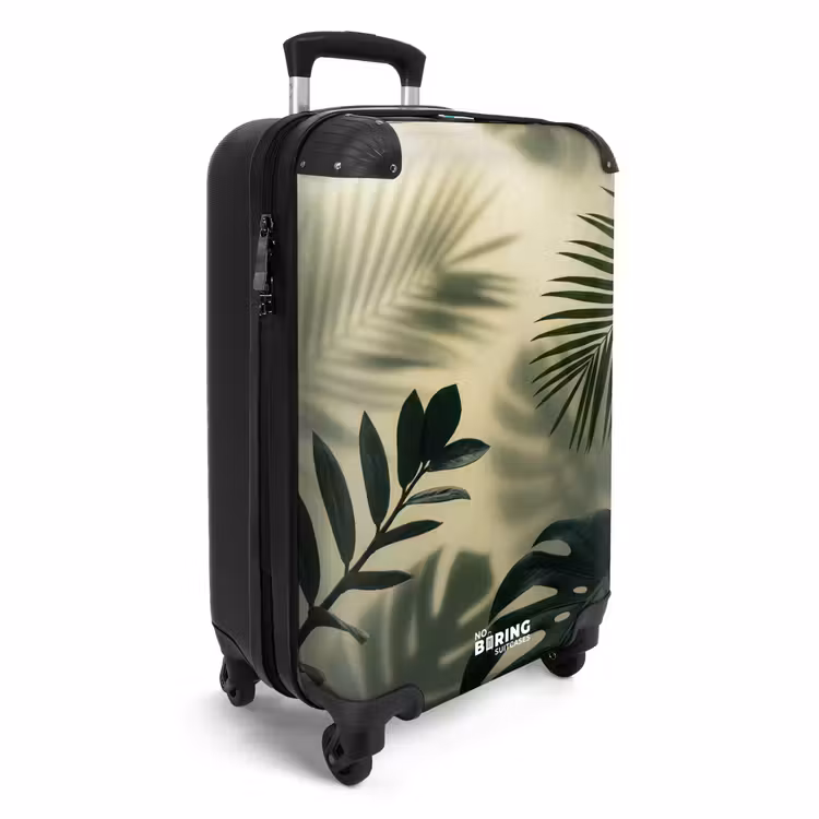 Valise - Plantes - Feuilles - Ombres - Vert - Moderne — 2