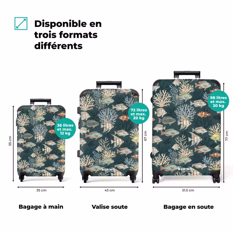 Valise - Poisson - Corail - Sous-marin - Illustration — 3