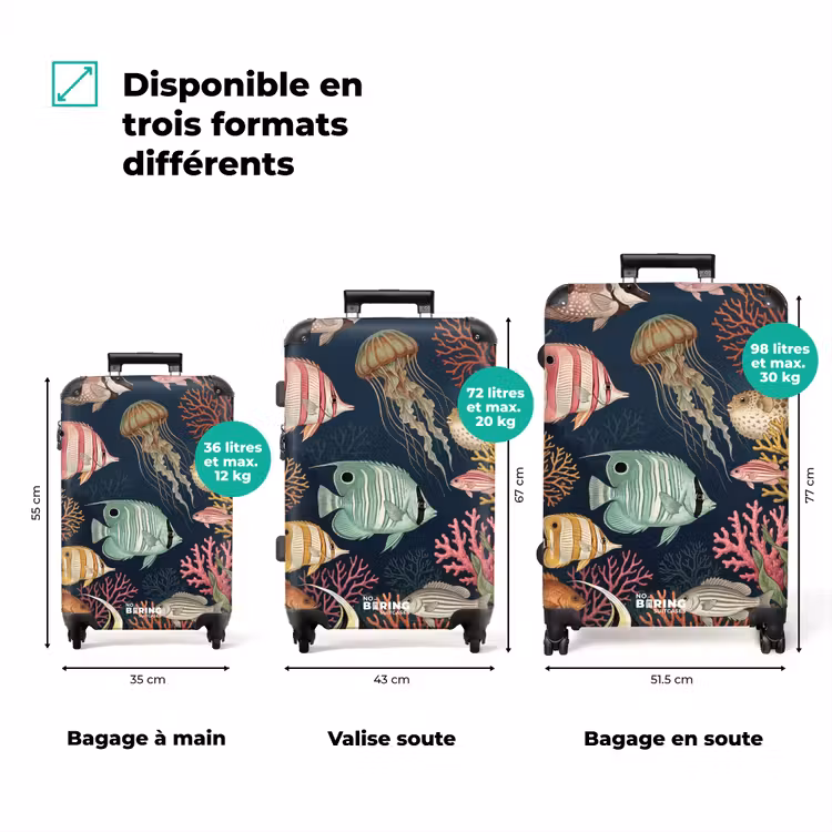 Valise - Poisson - Corail - Sous-marin - Illustration — 3