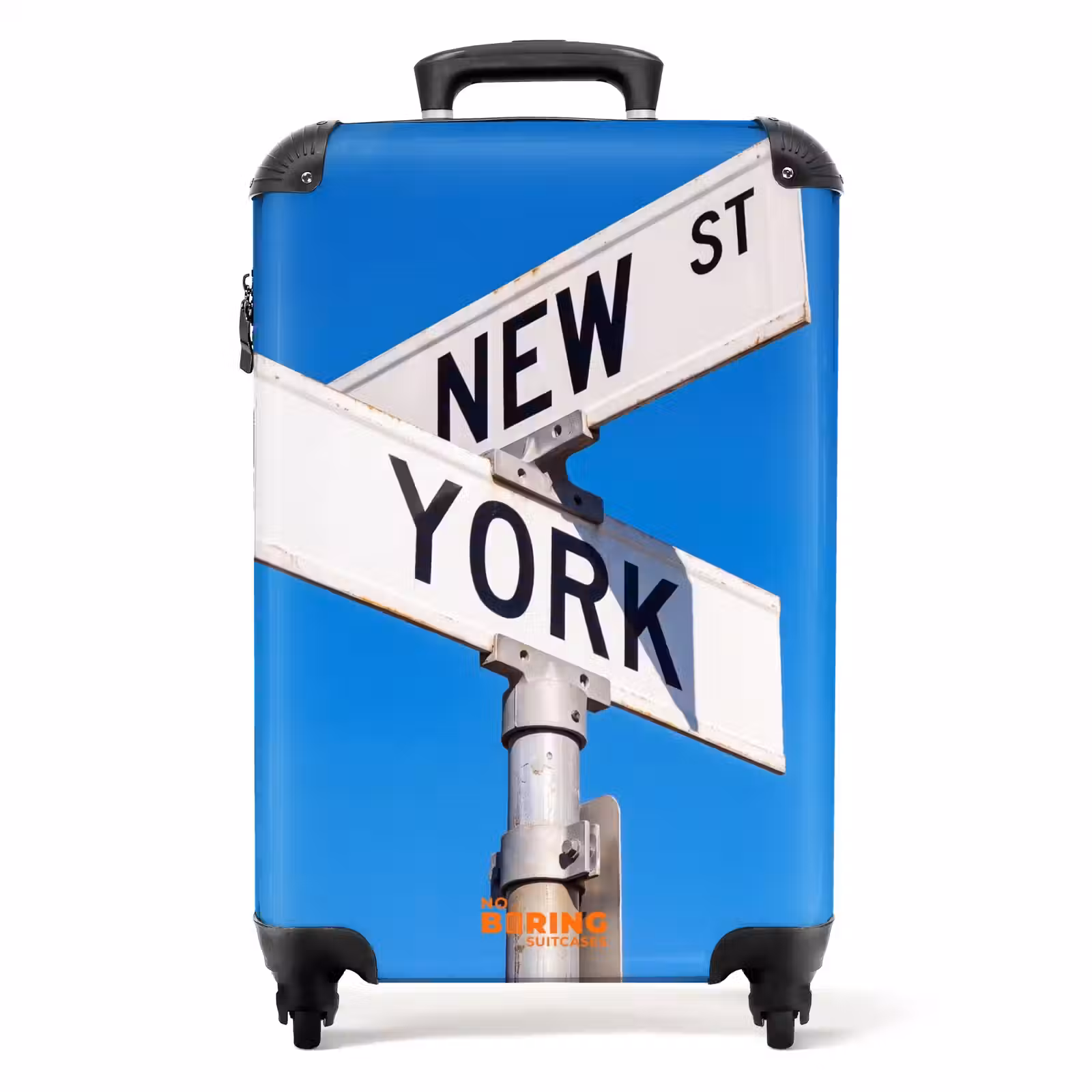 Valise - New York - Panneau de signalisation - Ville - Urbain - Bleu — 1