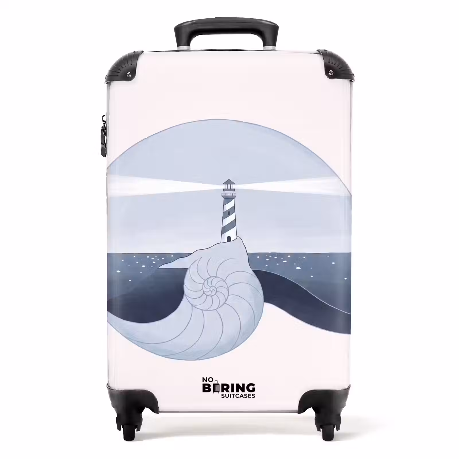 Valise - Phare - Mer - Coquillage - Abstrait - Bleu — 1