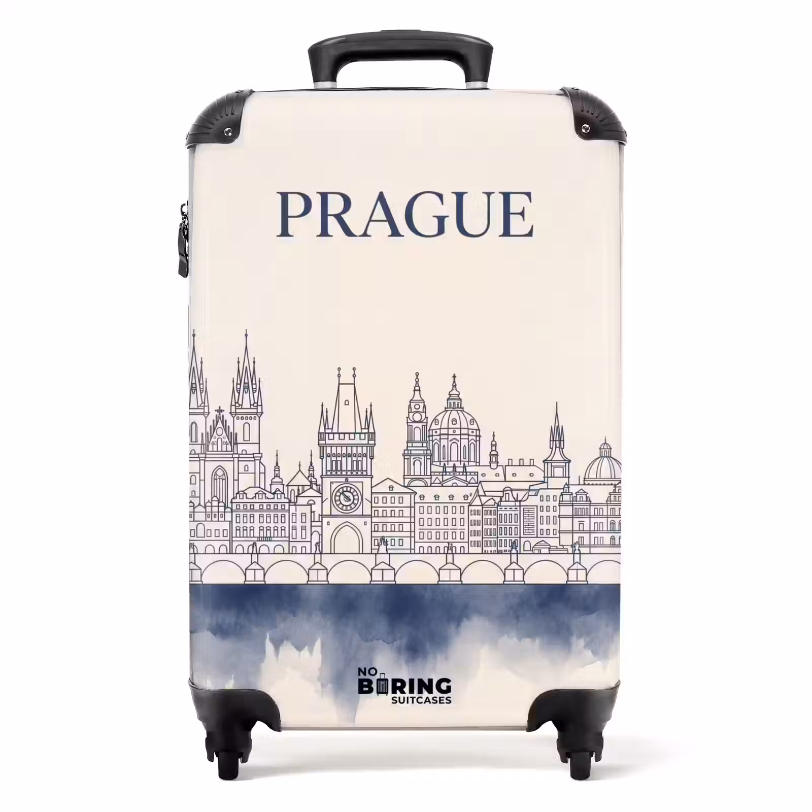 Valise - Prague - Skyline - Architecture - Bleu — 1