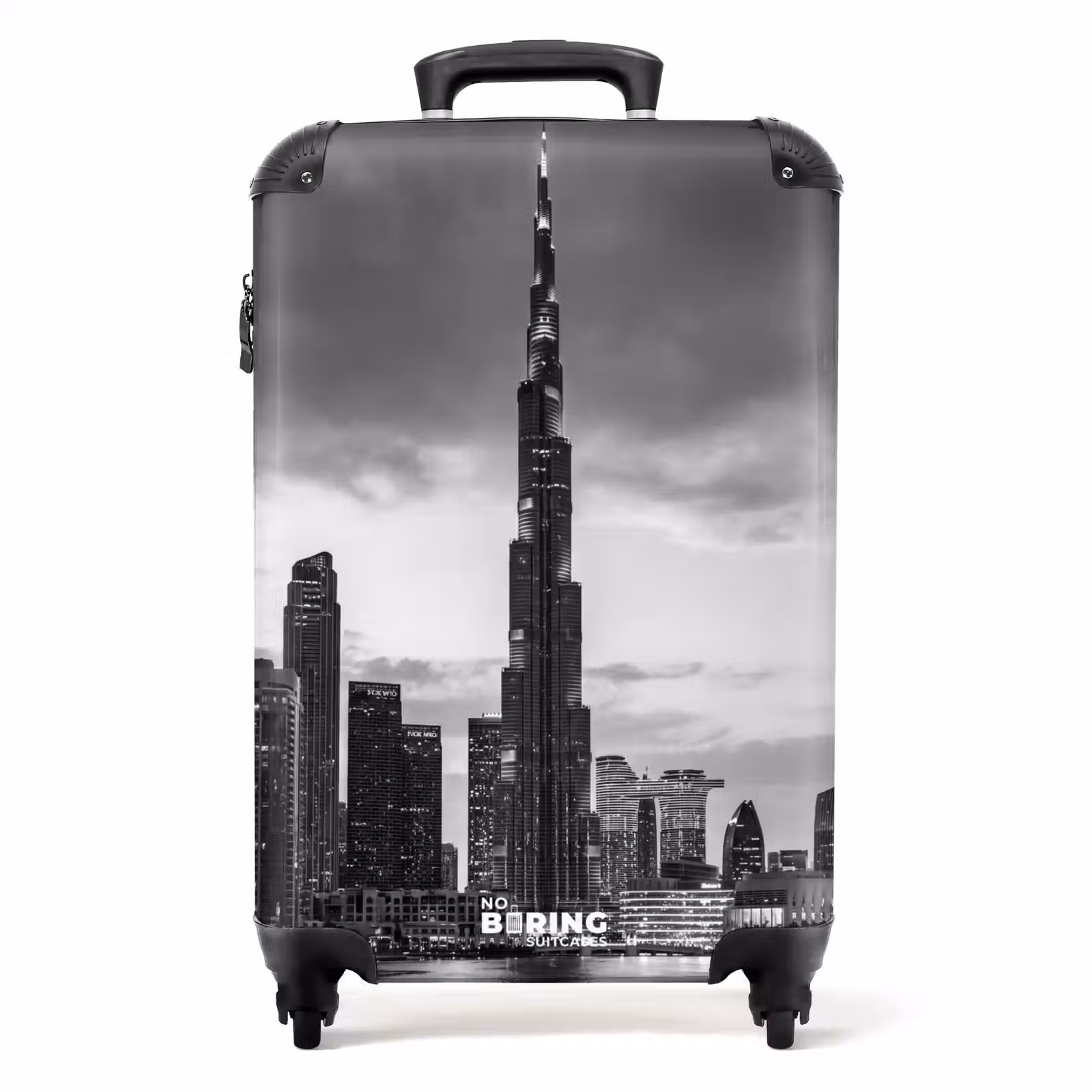 Valise - Ville - Skyline - Architecture - Soir - Noir et blanc — 1