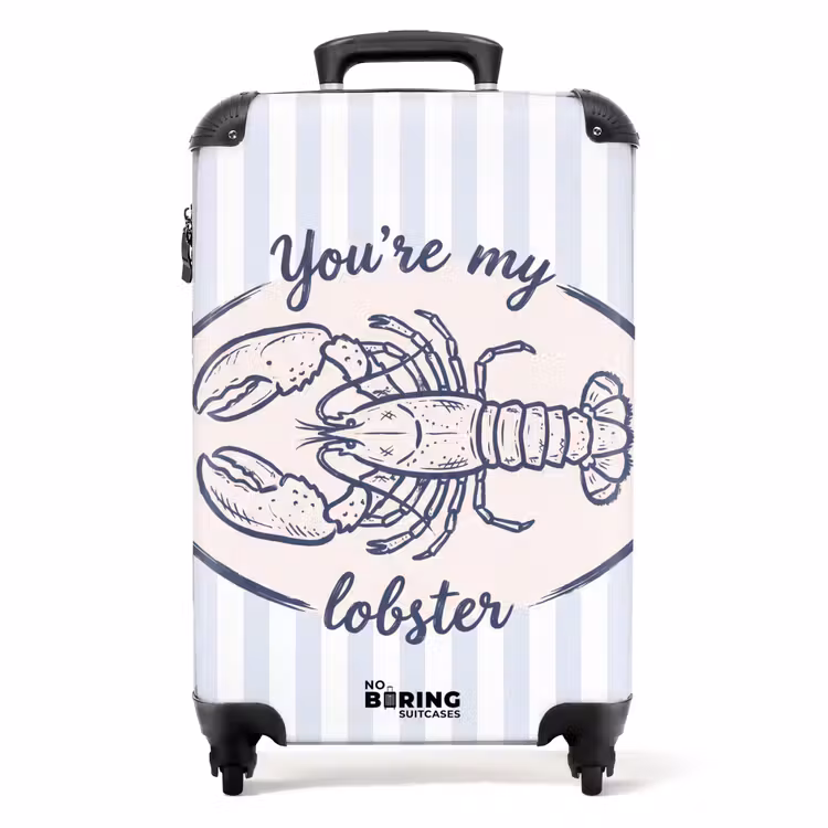 Valise - Homard - Illustration - Amour - Bleu - Décoration — 1