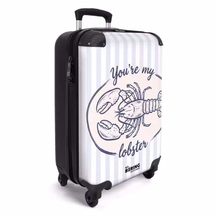 Valise - Homard - Illustration - Amour - Bleu - Décoration — 2