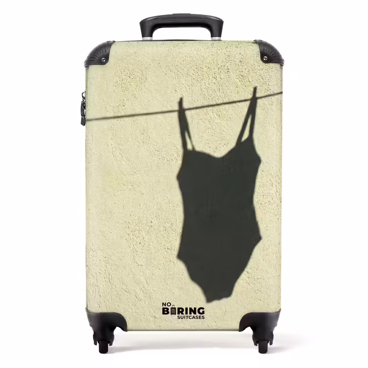 Valise - Maillot de bain - Ombre - Mur - Été - Minimaliste — 1