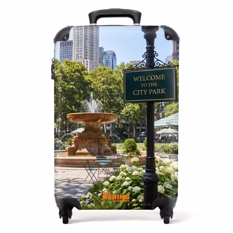 Valise - Parc - Fontaine - Ville - Nature — 1
