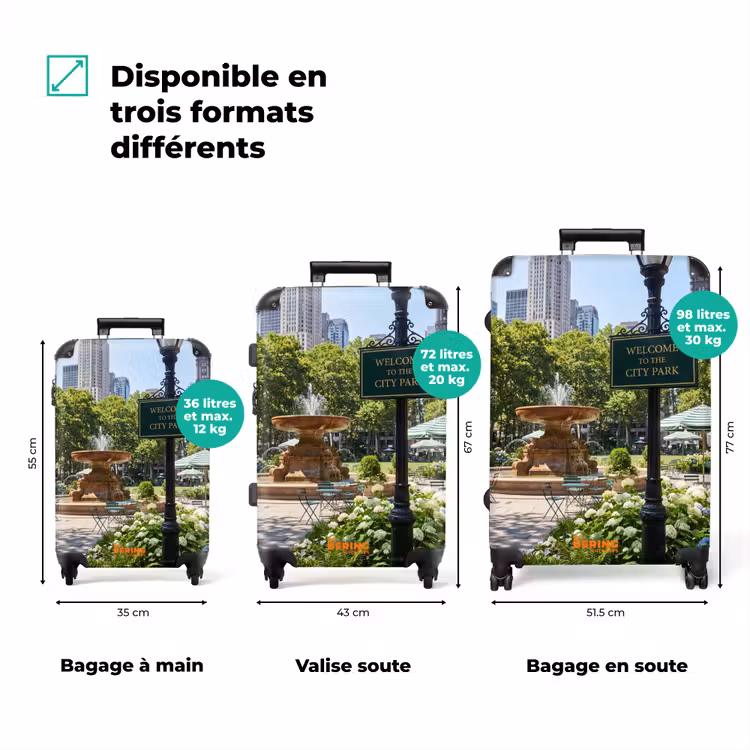 Valise - Parc - Fontaine - Ville - Nature — 3