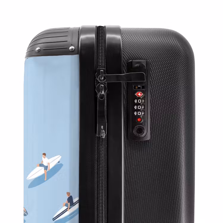 Valise - Personnes - Surf - Eau - Été - Illustration — 6