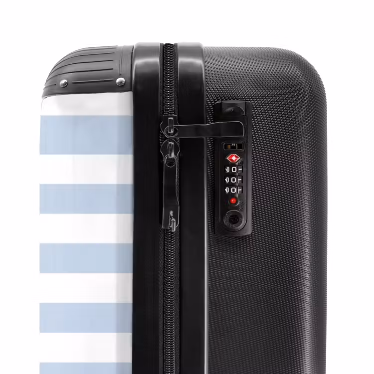 Valise - Poisson - Océan - Illustration - Bleu - Rayures — 6