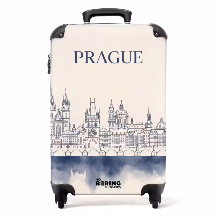 Valise - Prague - Skyline - Architecture - Bleu — 1