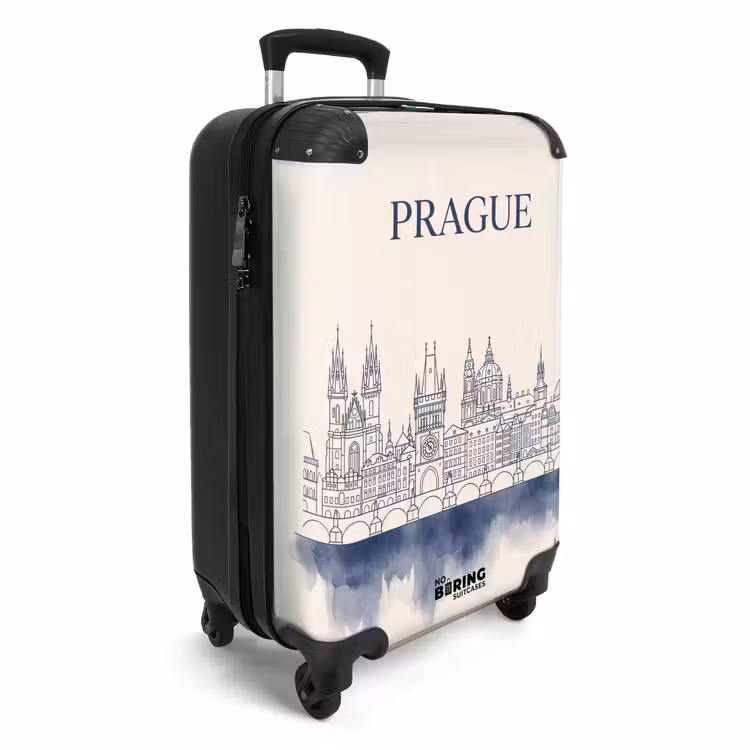 Valise - Prague - Skyline - Architecture - Bleu — 2