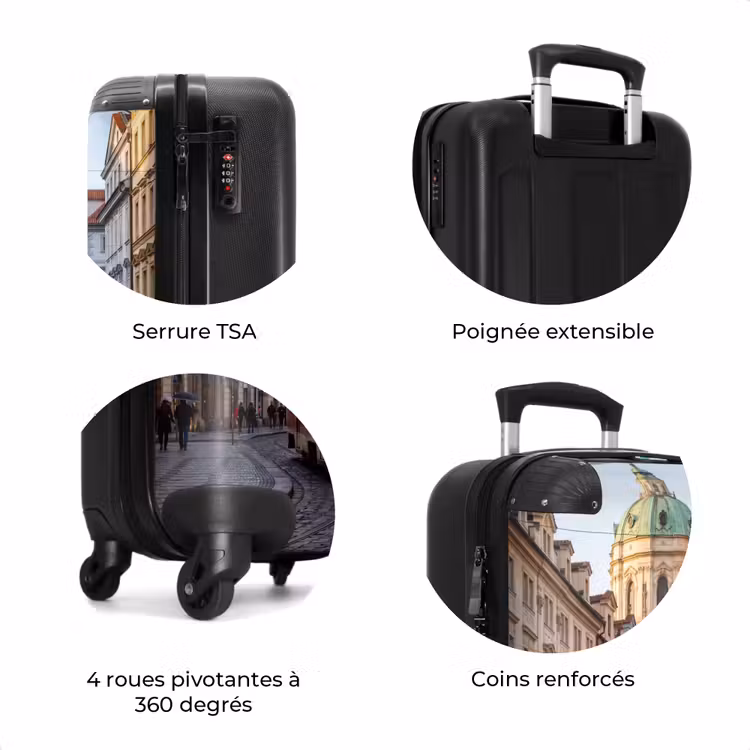 Valise - Tramway - Rue - Paysage urbain - Classique - Rouge — 8