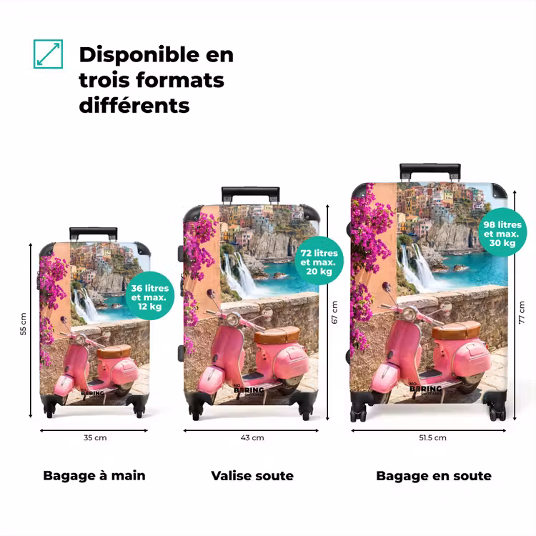 Valise - Véhicule - Rose - Côte - Été - Voyages — 1
