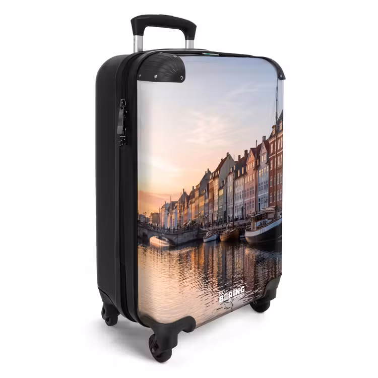 Valise - Ville - Canal - Coucher de soleil - Classique - Coloré — 2