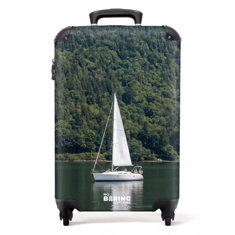 Valise - Voilier - Eau - Montagnes - Nature - Verdure — 1