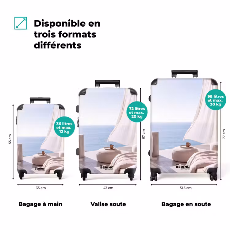 Valise - Intérieur - Vue sur la mer - Moderne - Calme - Beige — 1
