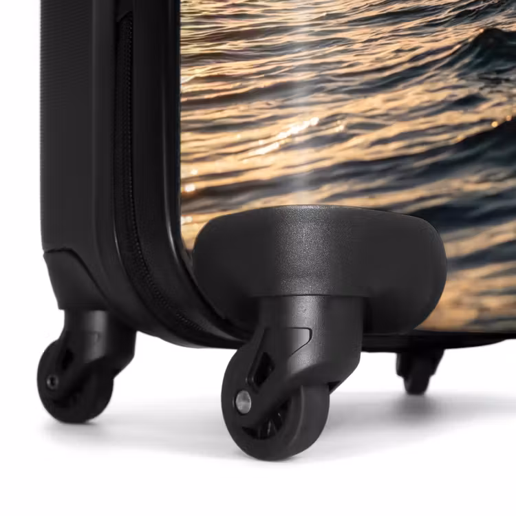 Valise - Mer - Vagues - Coucher de soleil - Côte - Or — 7