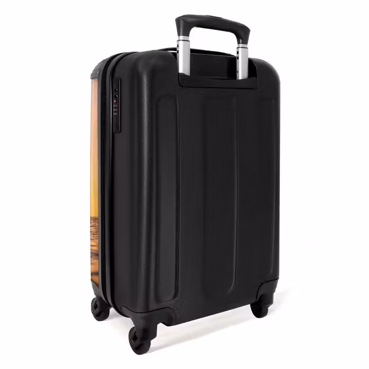 Valise - Personne - Surf - Coucher de soleil - Mer - Orange — 4