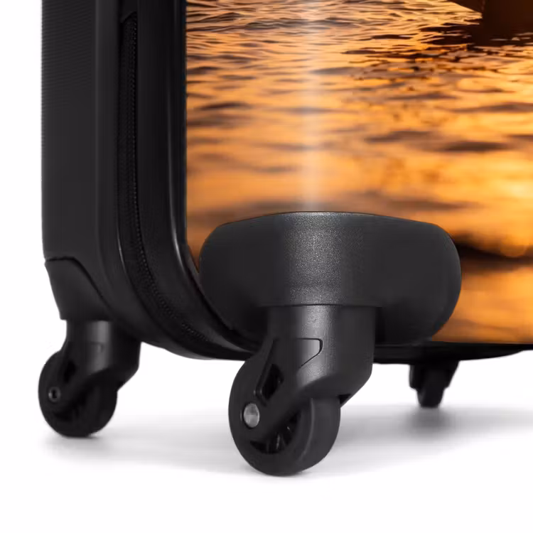 Valise - Personne - Surf - Coucher de soleil - Mer - Orange — 7