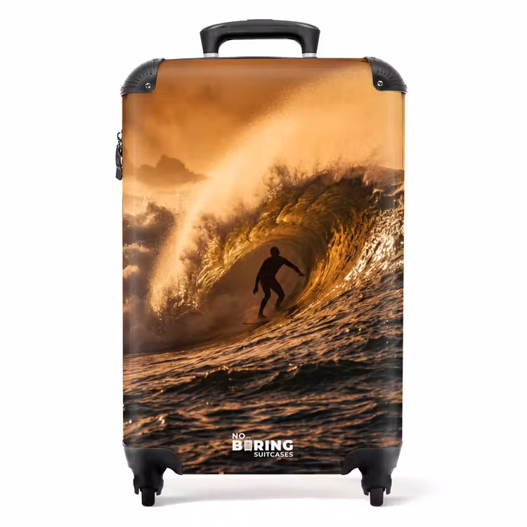 Valise - Surfeur - Plage - Océan - Sport - Orange — 1