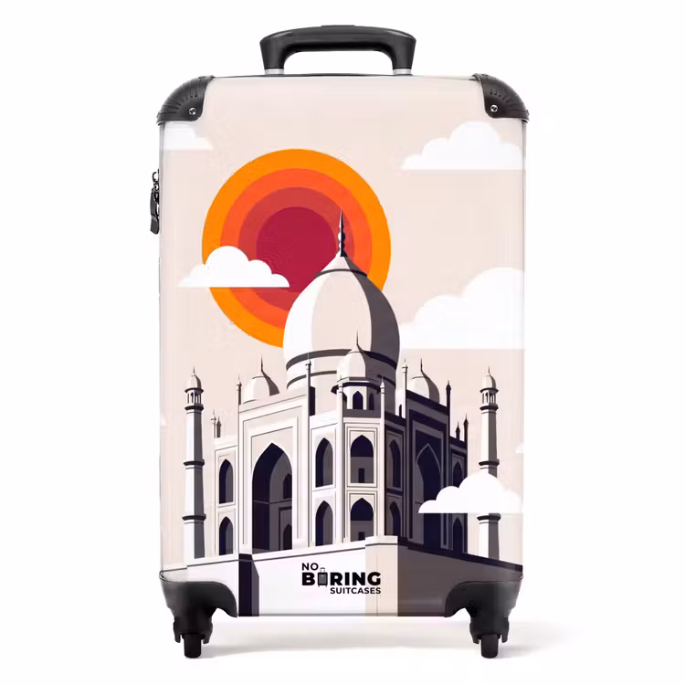 Valise - Taj Mahal - Soleil - Coupole - Architecture - Inde - Graphisme — 1