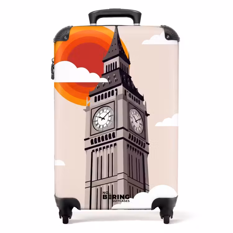 Valise - Tour - Horloge - Londres - Architecture - Rétro — 1