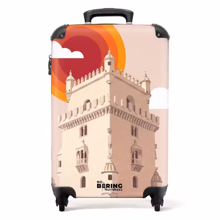 Valise - Tour - Rivière - Architecture - Moderne - Orange — 1