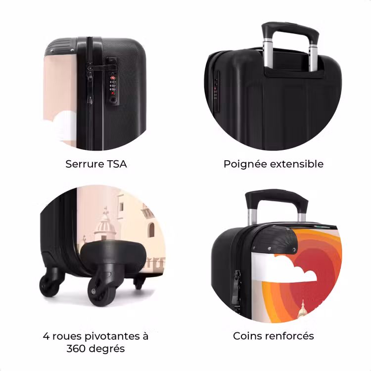 Valise - Tour - Rivière - Architecture - Moderne - Orange — 8
