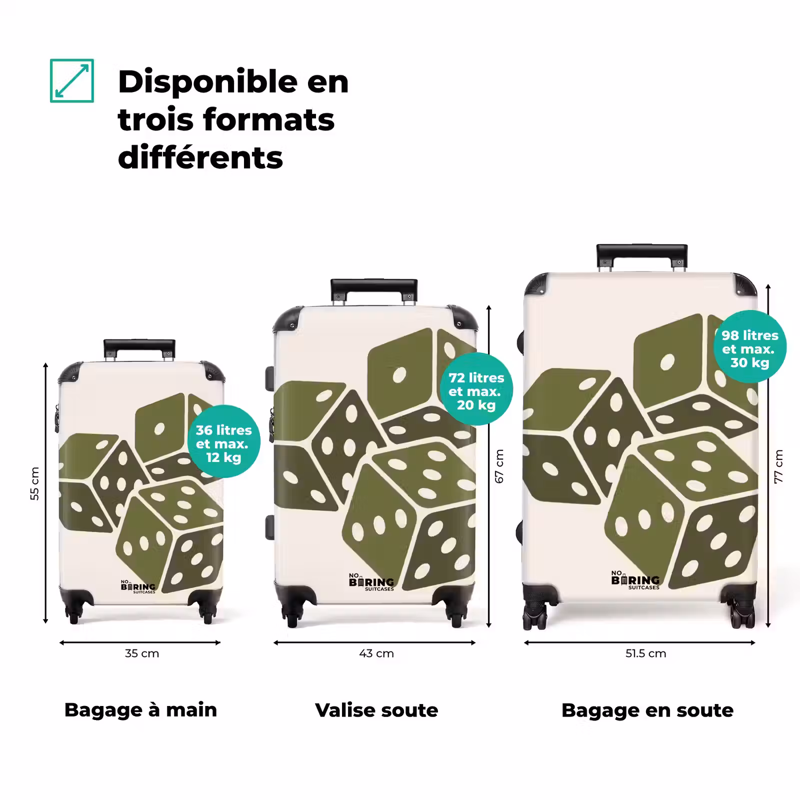 Valise - Tourne-disque - Vinyle - Musique - Minimaliste - Vert — 1
