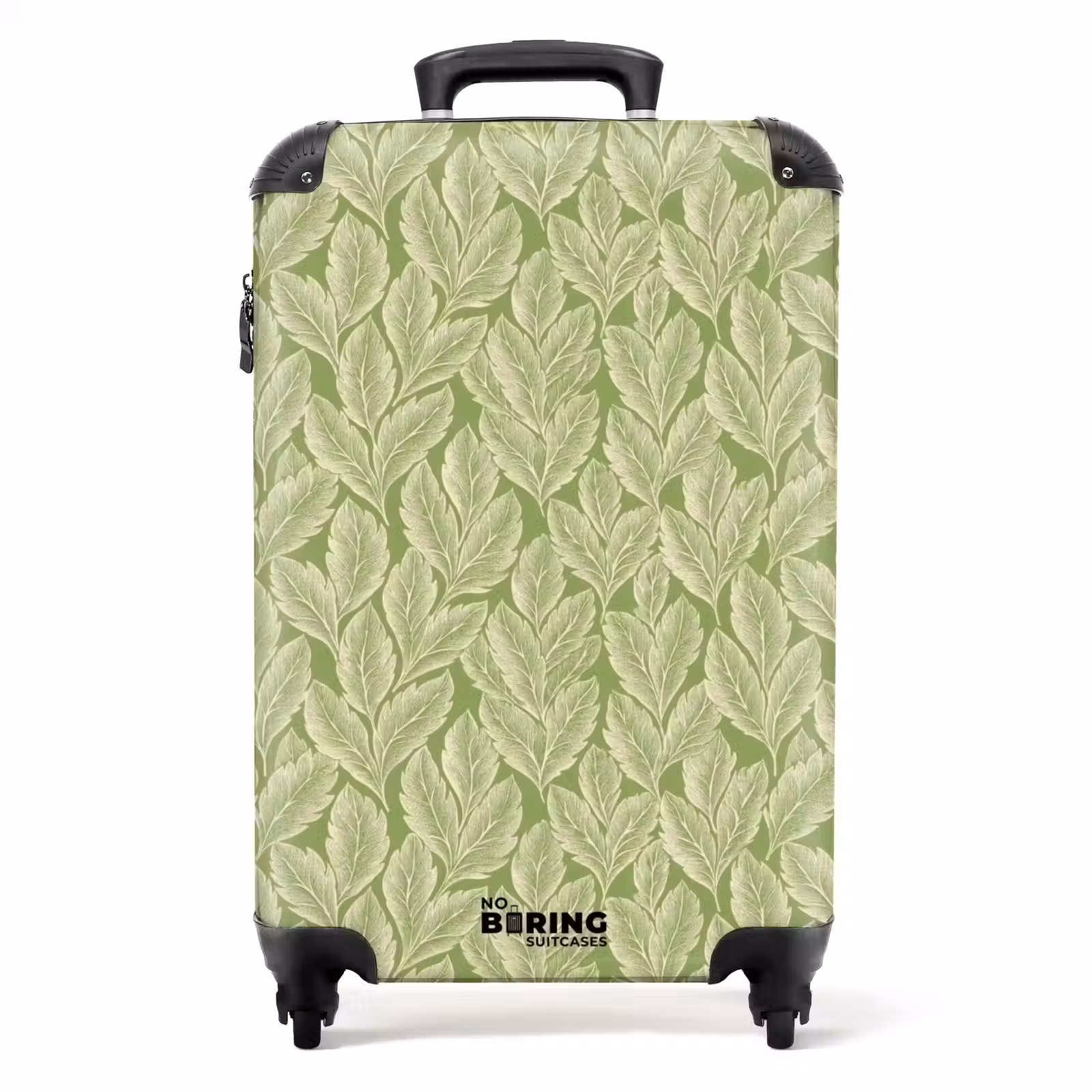 Valise - Vert - Botanique - Feuilles - Vintage - Motif — 1