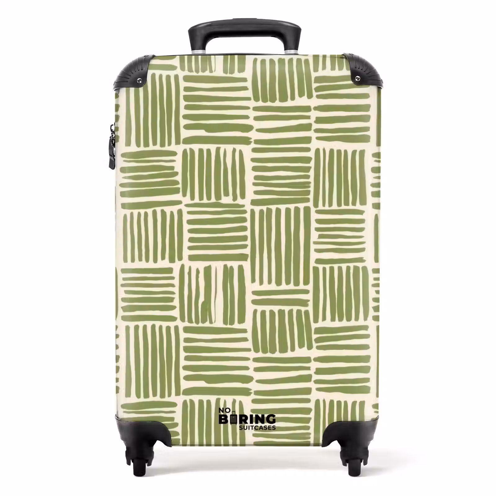 Valise - Vert saule - Blocs - Dessiné à la main - Motif — 1