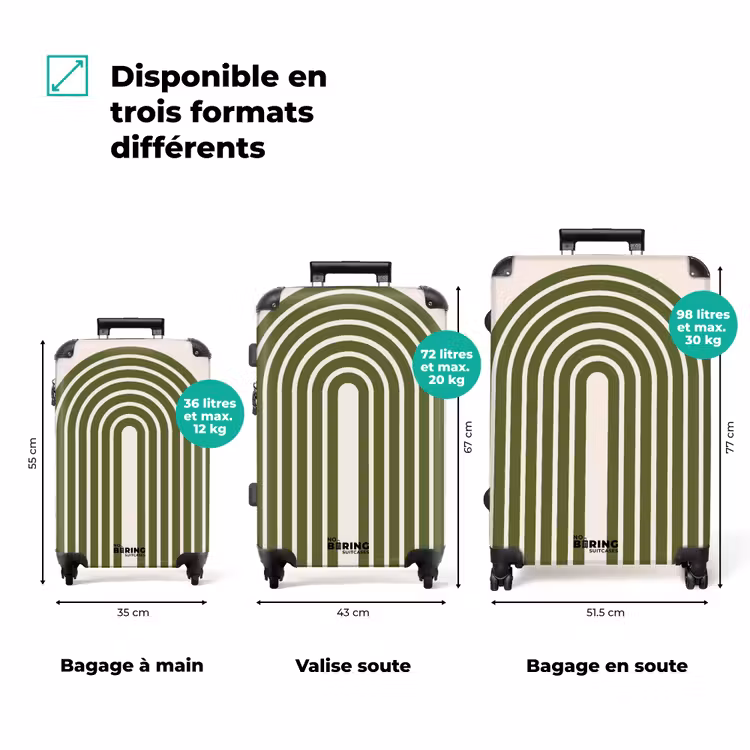 Valise - Résumé - Arcs - Moderne - Vert - Art — 1