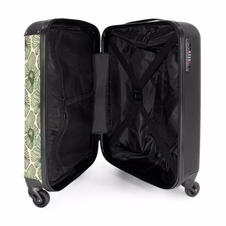 Valise - Vert - Botanique - Fleurs - Organique - Motif — 5